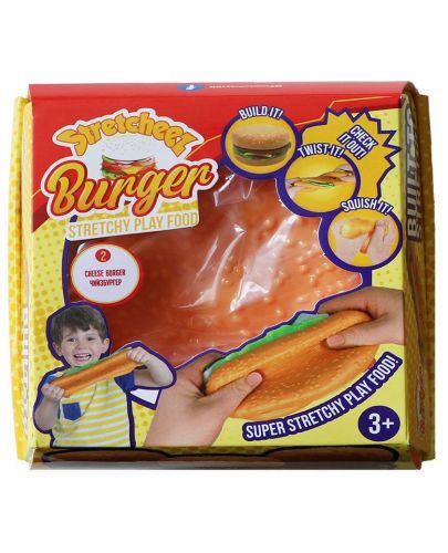 Разтеглива играчка Stretcheez Burger, хрупкав пилешки - 1