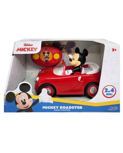 Радиоуправляема кола Jada Toys Disney - Мики Маус, с фигурка - 2