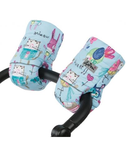 Baby Koala Ръкавици за количка Синьо мишле - 1