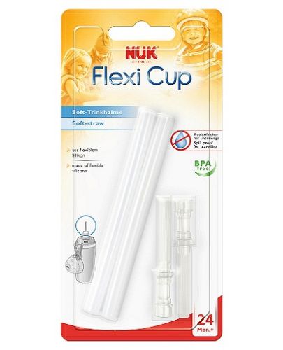 Резервна сламка за чаша Nuk Flexy Cup - 1