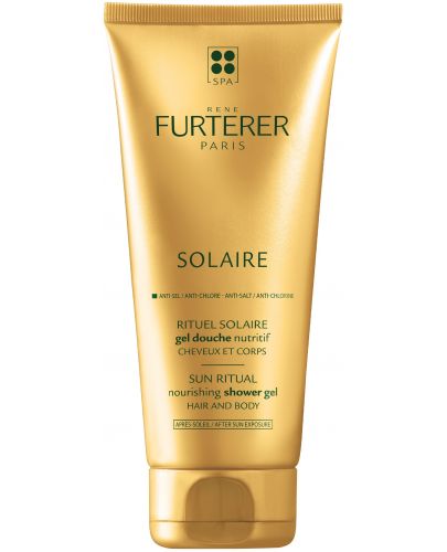 René Furterer Solaire Подхранващ душ-гел за коса и тяло след слънце, 200 ml - 1