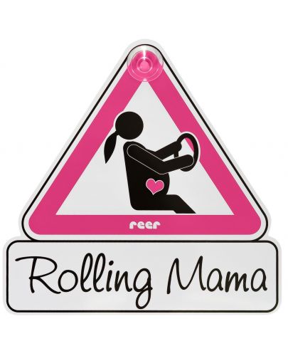 Знак за автомобил Reer Mommy Line - Rolling Mama - 1