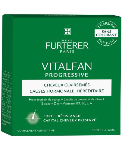 René Furterer Vitalfan Хранителна добавка Progressive, 30 капсули - 1