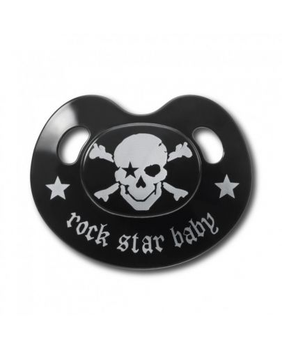 Rock Star Baby Залъгалка Пират силикон, в кутийка р-р 3 - 1
