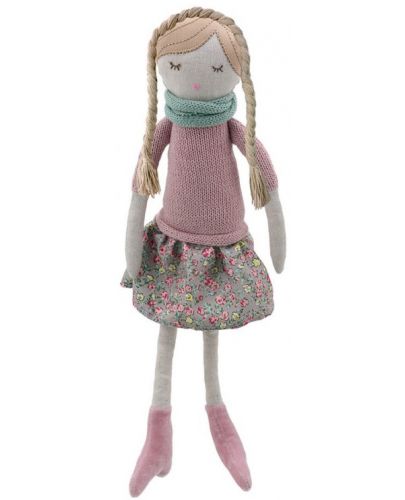 Парцалена кукла The Puppet Company - Розово момиче, 38 cm - 1