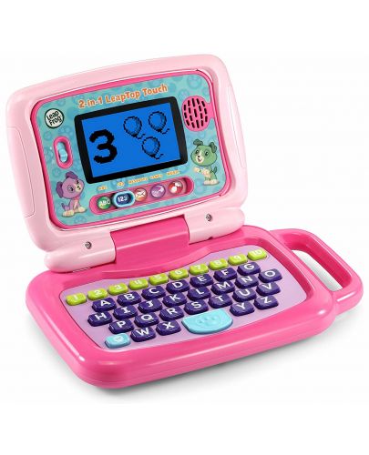 Образователна играчка Vtech - Лаптоп 2 в 1, розов - 2