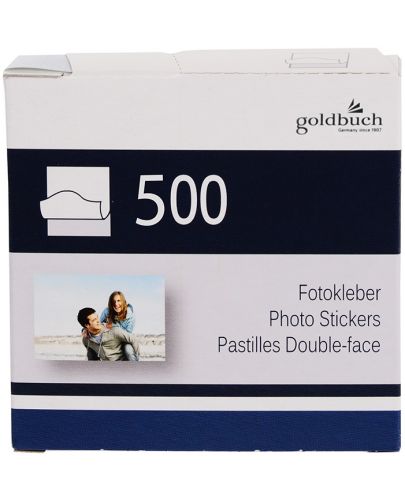 Самозалепващи лепенки за снимки Goldbuch - 500 броя, 9 x 9 cm - 1