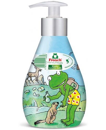 Сапун за деца с помпа Frosch, 300 ml , асортимент - 1