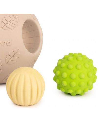 Сензорни топки Miniland - Eco Big Sensory Balls, 5 броя - 2