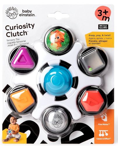 Сензорна дрънкалка Baby Einstein - Curiosity Clutch - 7