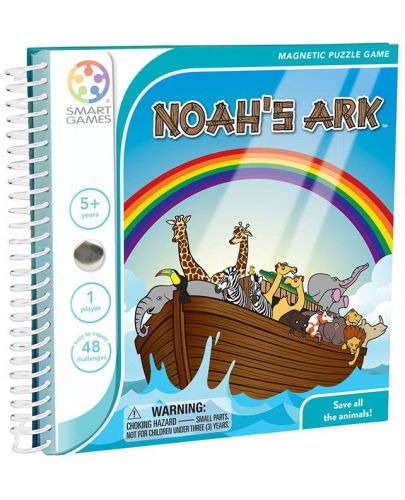 Магнитна игра Smart Games - Noah's Ark, издание за път - 1