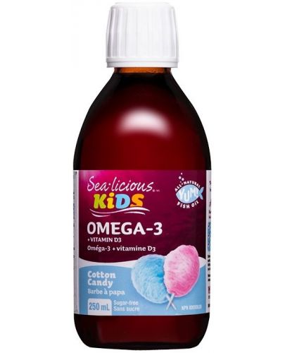 Sea-liciuous Omega-3 + Vitamin D3, 250 ml, Natural Factors - 1