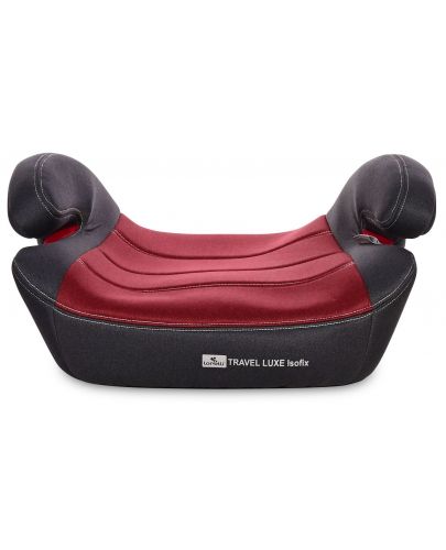 Седалка за кола Lorelli - Travel Luxe, с Isofix Anchorages, 15 - 36 kg, Black & Red - 2