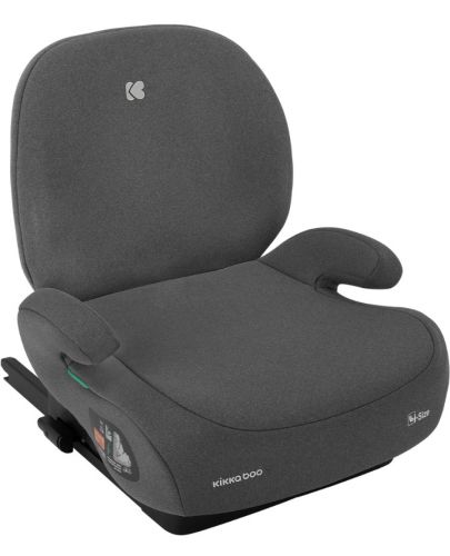 Седалка за кола KikkaBoo - i-Boost, i-Size, IsoFix, 125-150 cm, Dark Grey - 1