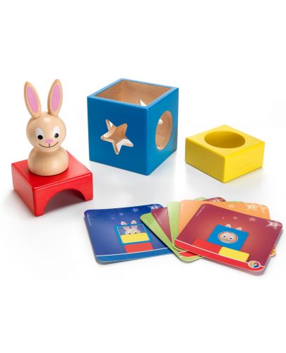 Детска логическа игра Smart Games Preschool Wood - Зайчето Буу - 3