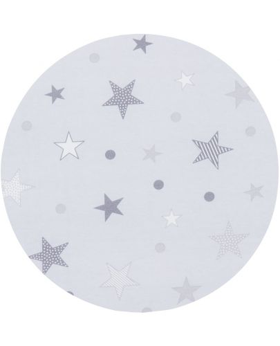 Сгъваем матрак Chipolino, 60 x 120 x 6 cm, платина със сиви звезди - 4