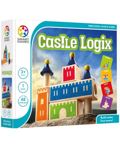 Детска логическа игра Smart Games Preschool Wood - Логически замък - 1