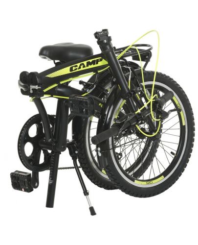 Сгъваем градски велосипед CAMP - Q10, 20", черен/жълт - 6