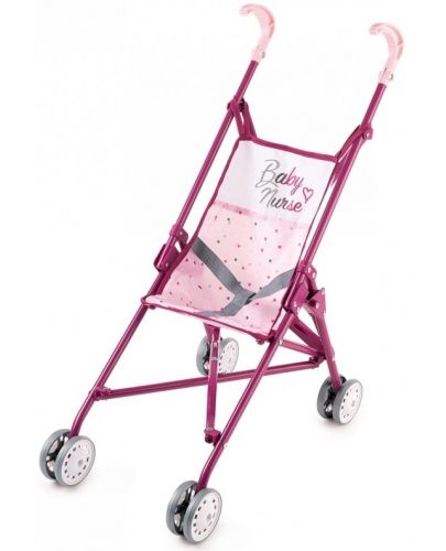 Сгъваема количка за кукли Smoby, розова - 1