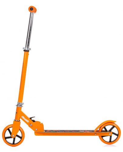 Сгъваем детски скутер Chipolino - Шарки, оранжев - 2