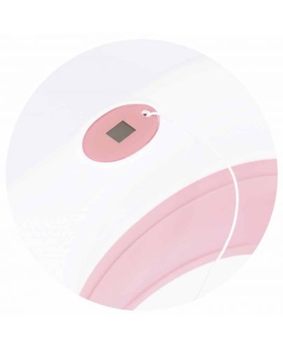 Сгъваема вана с термометър Chipolino - Корал, 87 cm, розова - 7