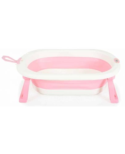 Сгъваема вана с дигитален термометър Cangaroo - Terra, pink - 3