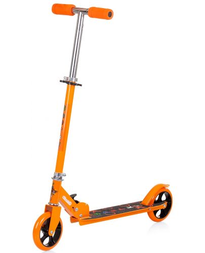 Сгъваем детски скутер Chipolino - Шарки, оранжев - 1