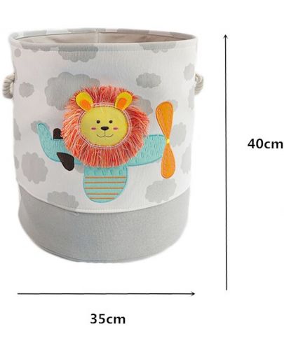Сгъваем кош за съхранение на играчки и дрехи Ginger Home - Lion - 6