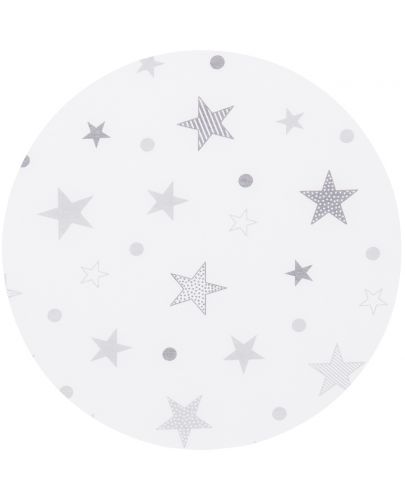 Сгъваем матрак Chipolino, 60 x 120 x 6 cm, бял със сиви звезди - 4
