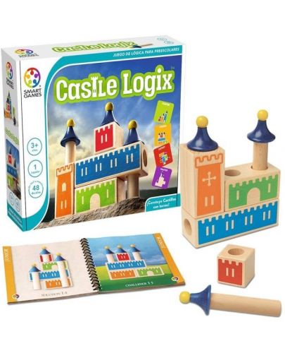 Детска логическа игра Smart Games Preschool Wood - Логически замък - 3