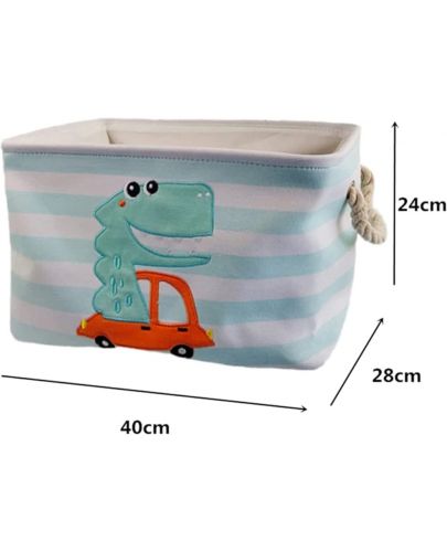 Сгъваема кутия за съхранение на играчки и дрехи Ginger Home - Dino - 2