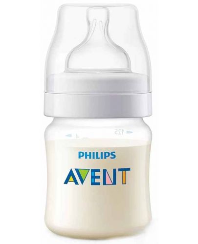 Шише Philips Avent - Classic, Anti-colic, PP, 125 ml - 1