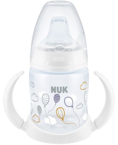 Шише NUK First Choice - С накрайник за сок, TC, РР, 150 ml, бяло - 1