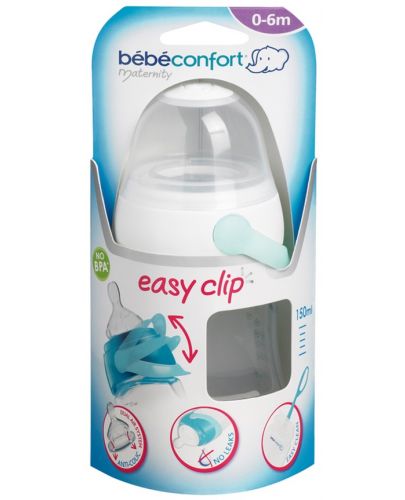 Шише Bebe Confort - Maternity Easy Clip, 150 ml, бяло - 1