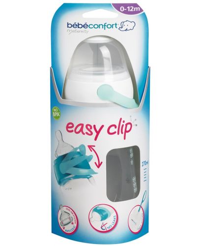 Шише Bebe Confort - Maternity Easy Clip, Matternity Easy Clip, 270 ml, бяло - 2
