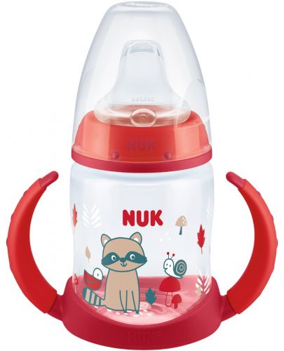 Шише NUK First Choice - С накрайник за сок, TC, РР, 150 ml, червено - 1