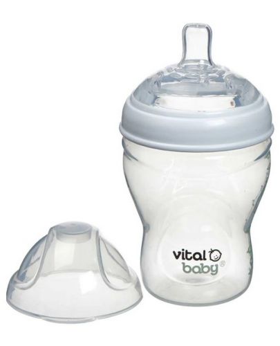 Шишета за хранене Vital Baby - Anti-Colic, 240 ml, 0+ месеца, 2 броя - 4