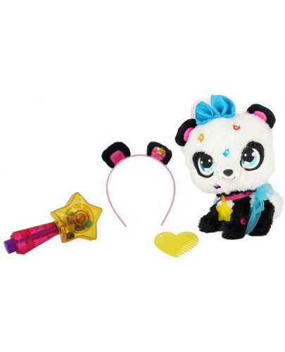Плюшена играчка Shimmer Stars - Панда Пикси, с аксесоари - 3