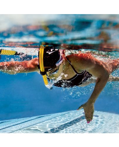 Шнорхел за техника и тренировка Finis - Swimmer's Snorkel, Yellow - 2