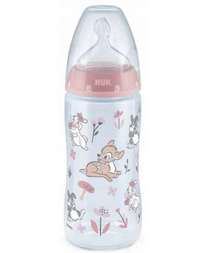 Шише NUK First Choice - Temperature control, PP, 300 ml, Bambi - 1