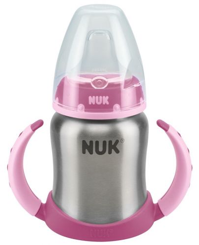 Шише от неръждаема стомана Nuk First Choice, 150 ml, розово - 1