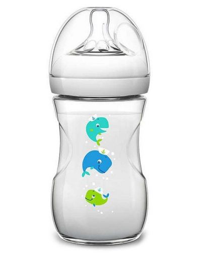 Лимитирана серия бебешко шише Philips Avent - Natural, 260 ml, кит - 1