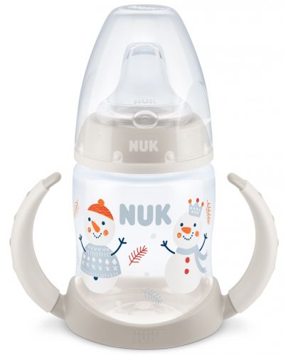 Шише за сок Nuk First Choice - Snow, 150 ml, бежово - 1