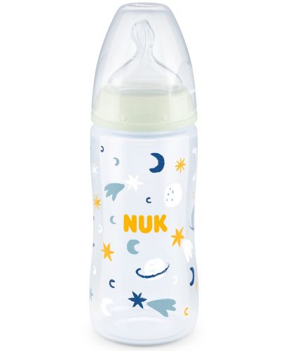 Шише Nuk First Choice - Temperature control, звезди, 6-18 месеца - 1