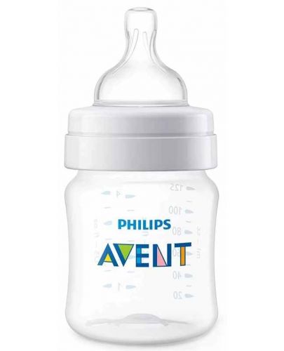 Шише Philips Avent - Classic, Anti-colic, PP, 125 ml - 2