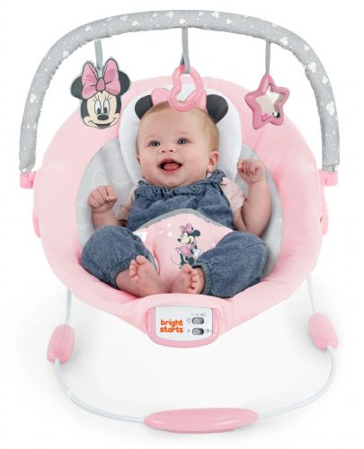 Шезлонг с музика и вибрации Bright Starts Disney Baby - Minnie Mouse - 2