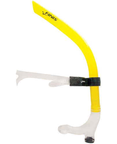 Шнорхел за техника и тренировка Finis - Swimmer's Snorkel, Yellow - 1