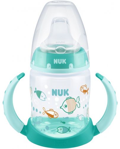 Шише NUK First Choice - С накрайник за сок, TC, РР, 150 ml, зелено - 1