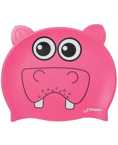 Силиконова шапка за плуване Finis - Животни, хипопотам - 1