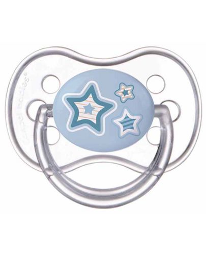 Силиконова залъгалка Canpol - Newborn Baby, 6-18 месеца, Звездa - 1